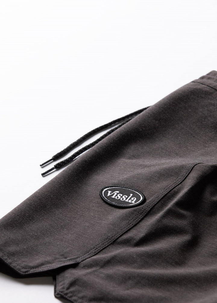 Vissla Solid Sets 18.5" Boardshort in Black, view 4
