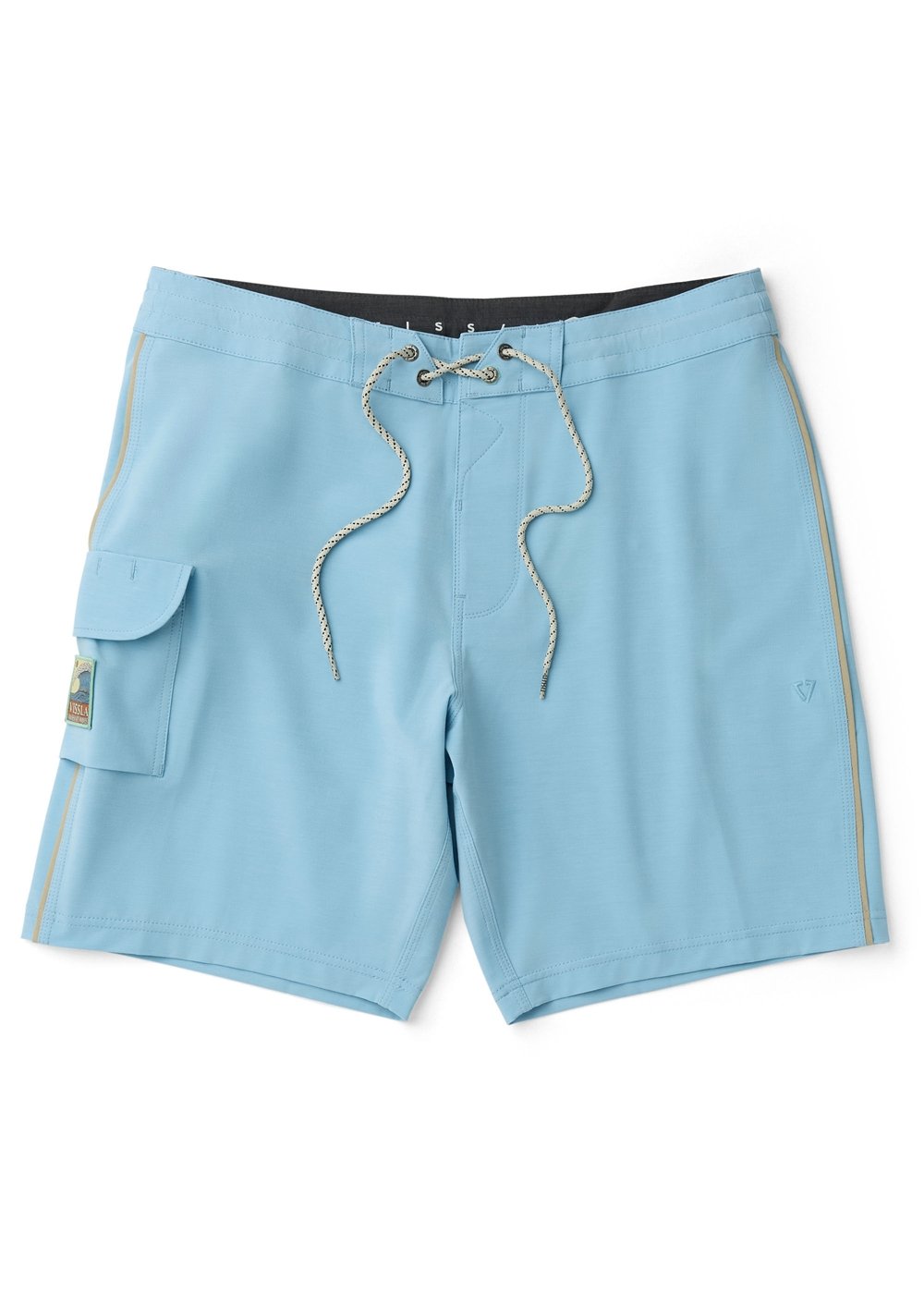 Vissla Solid Sets 18.5" Boardshort in Coastal Blue