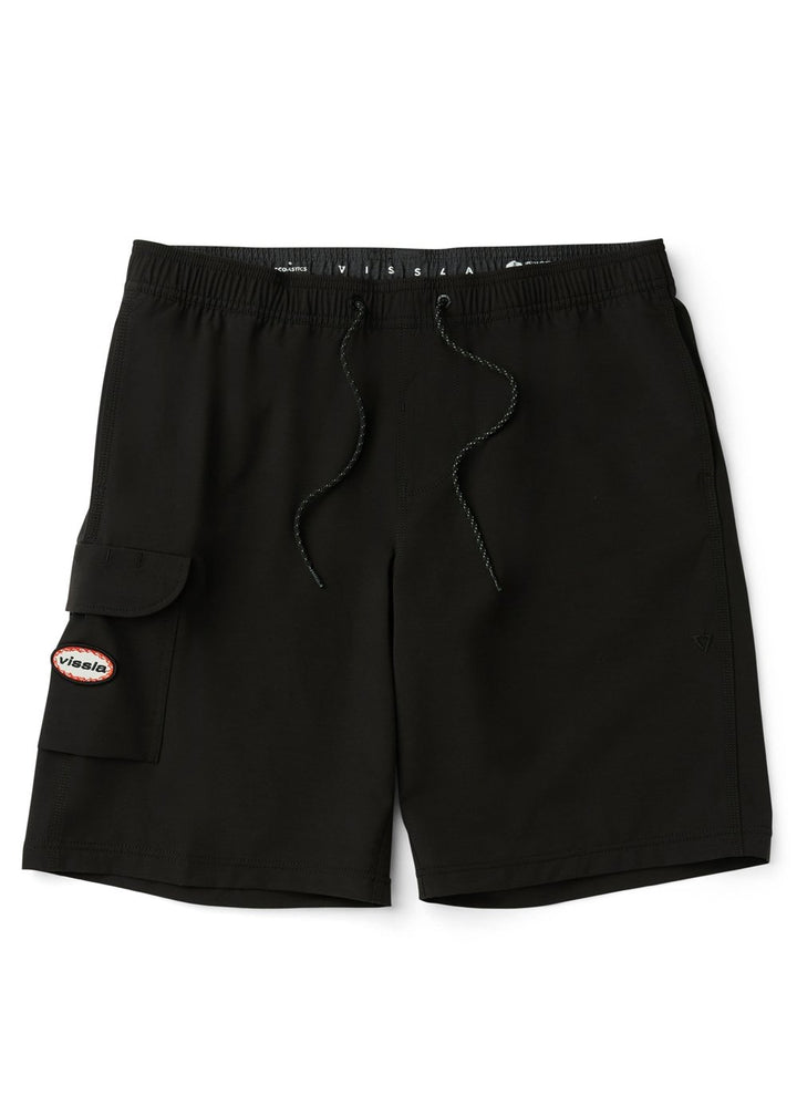 Vissla Long Sets 21" Ecolastic Boardshort in Black 2