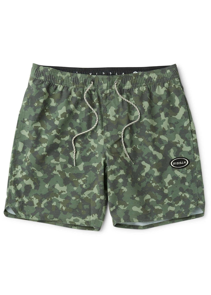 Vissla Solid Sets 17.5" Ecolastic Boardshort in Camo