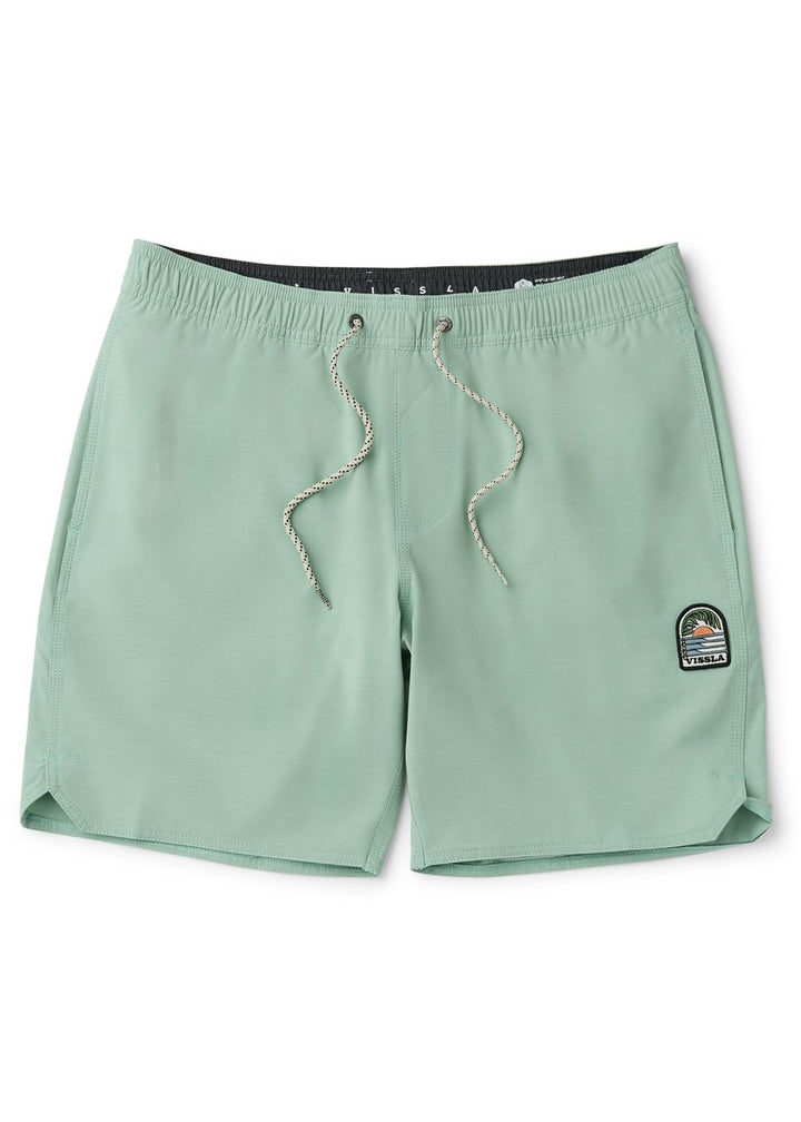 Vissla Solid Sets 17.5" Ecolastic Boardshort in Aloe