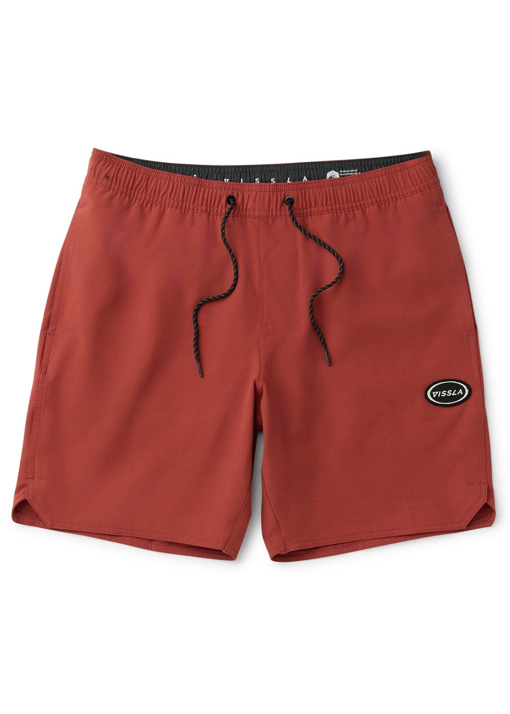 Vissla Solid Sets 17.5" Ecolastic Boardshort in Red