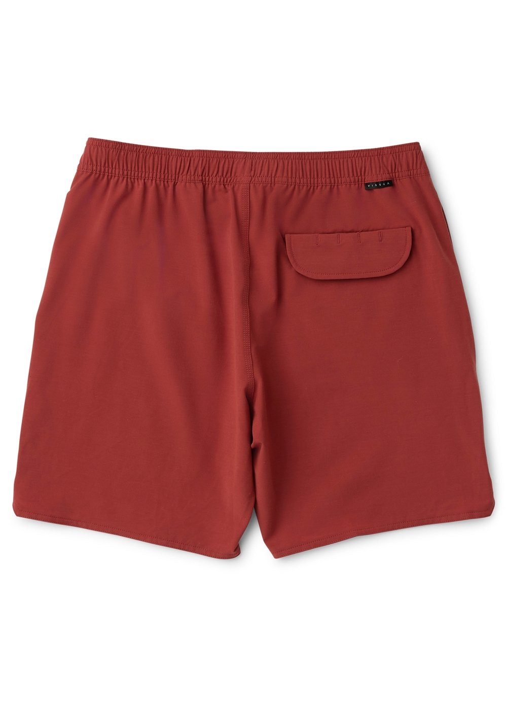 Vissla Solid Sets 17.5" Ecolastic Boardshort in Red, view 2