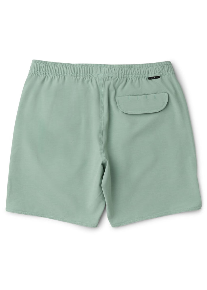 Vissla Solid Sets 17.5" Ecolastic Boardshort in Aloe, view 2