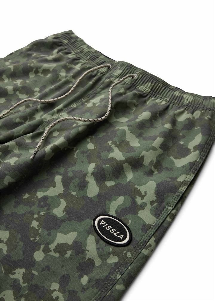 Vissla Solid Sets 17.5" Ecolastic Boardshort in Camo, view 4