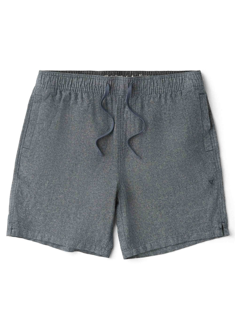 Vissla Rails Linen 18" Elastic Walkshort in Midnight