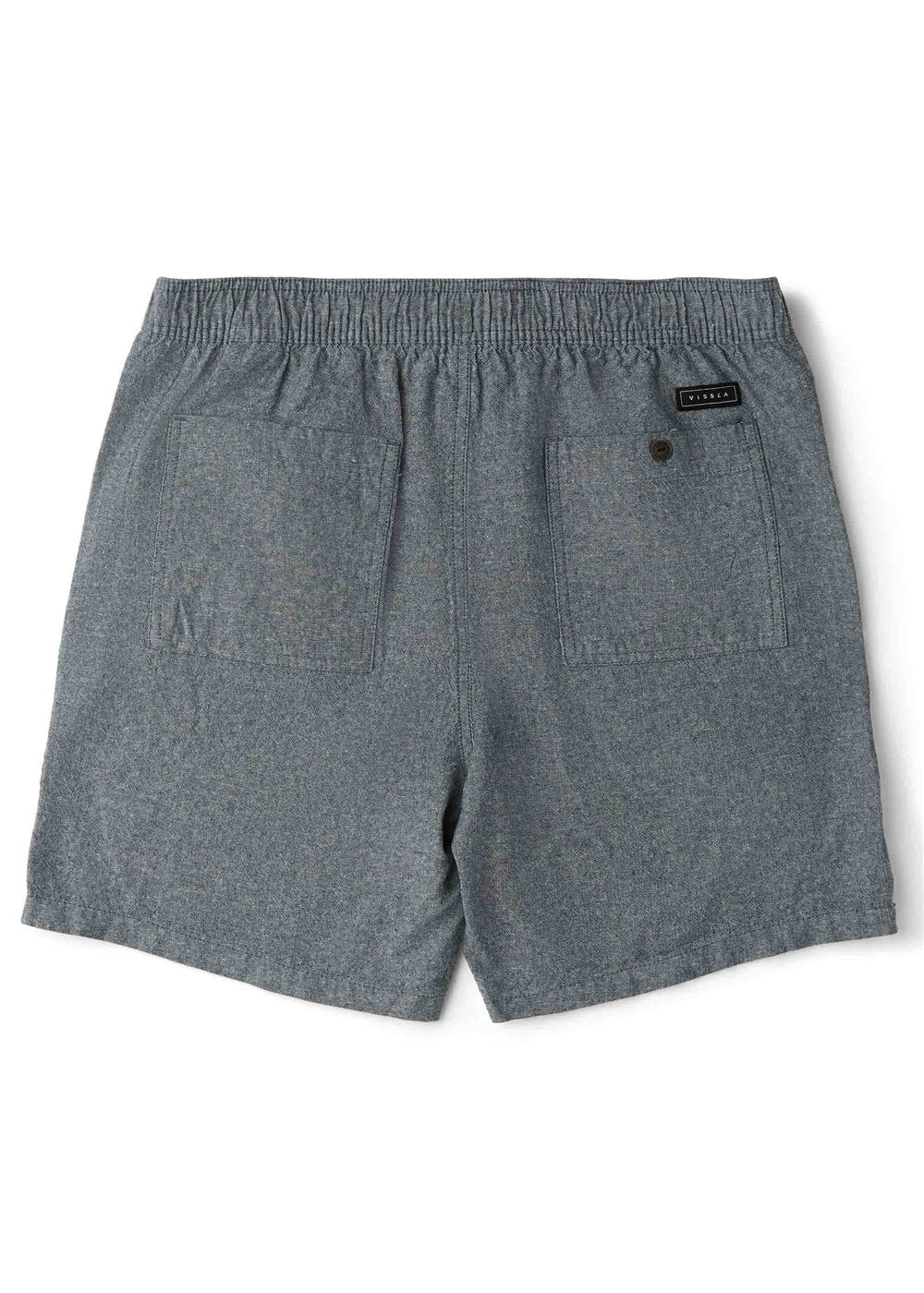 Vissla Rails Linen 18" Elastic Walkshort in Midnight, view 2