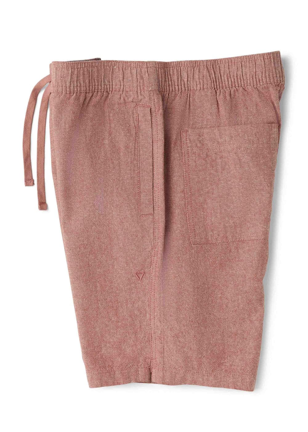 Vissla Rails Linen 18" Elastic Walkshort in Retro Red, view 3