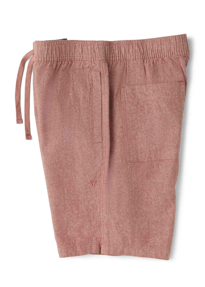 Vissla Rails Linen 18" Elastic Walkshort in Retro Red, view 3