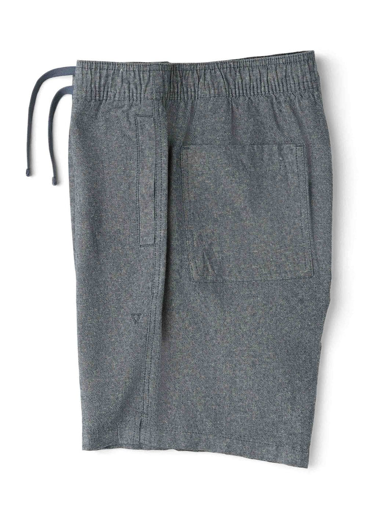 Vissla Rails Linen 18" Elastic Walkshort in Midnight, view 3