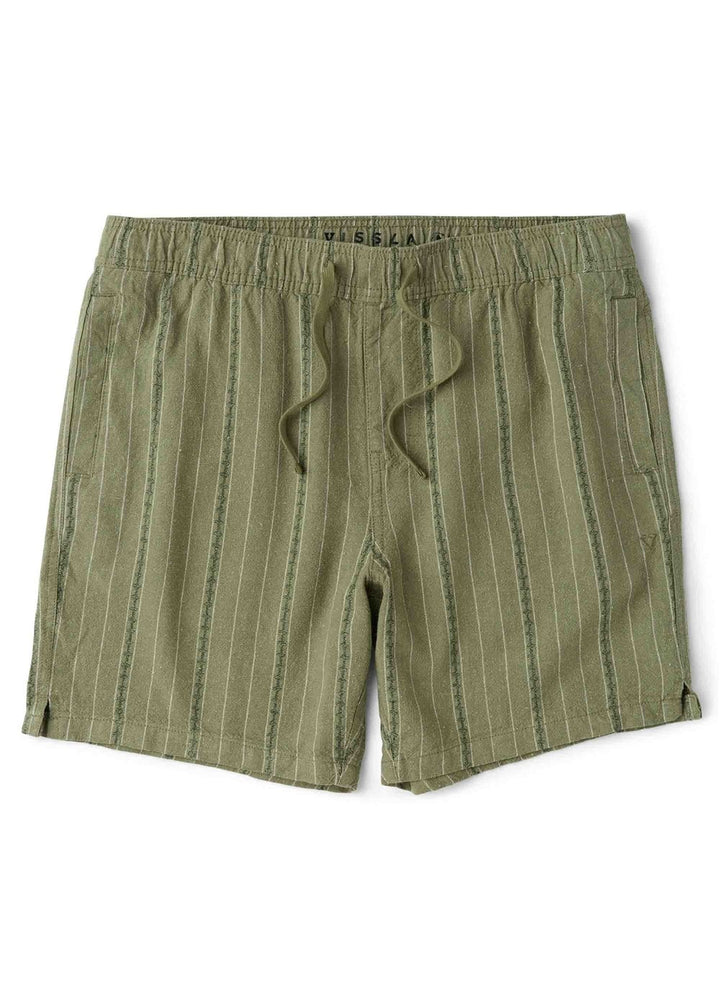 Vissla Grad Stripe 17" Elastic Linen Walkshort in Sage