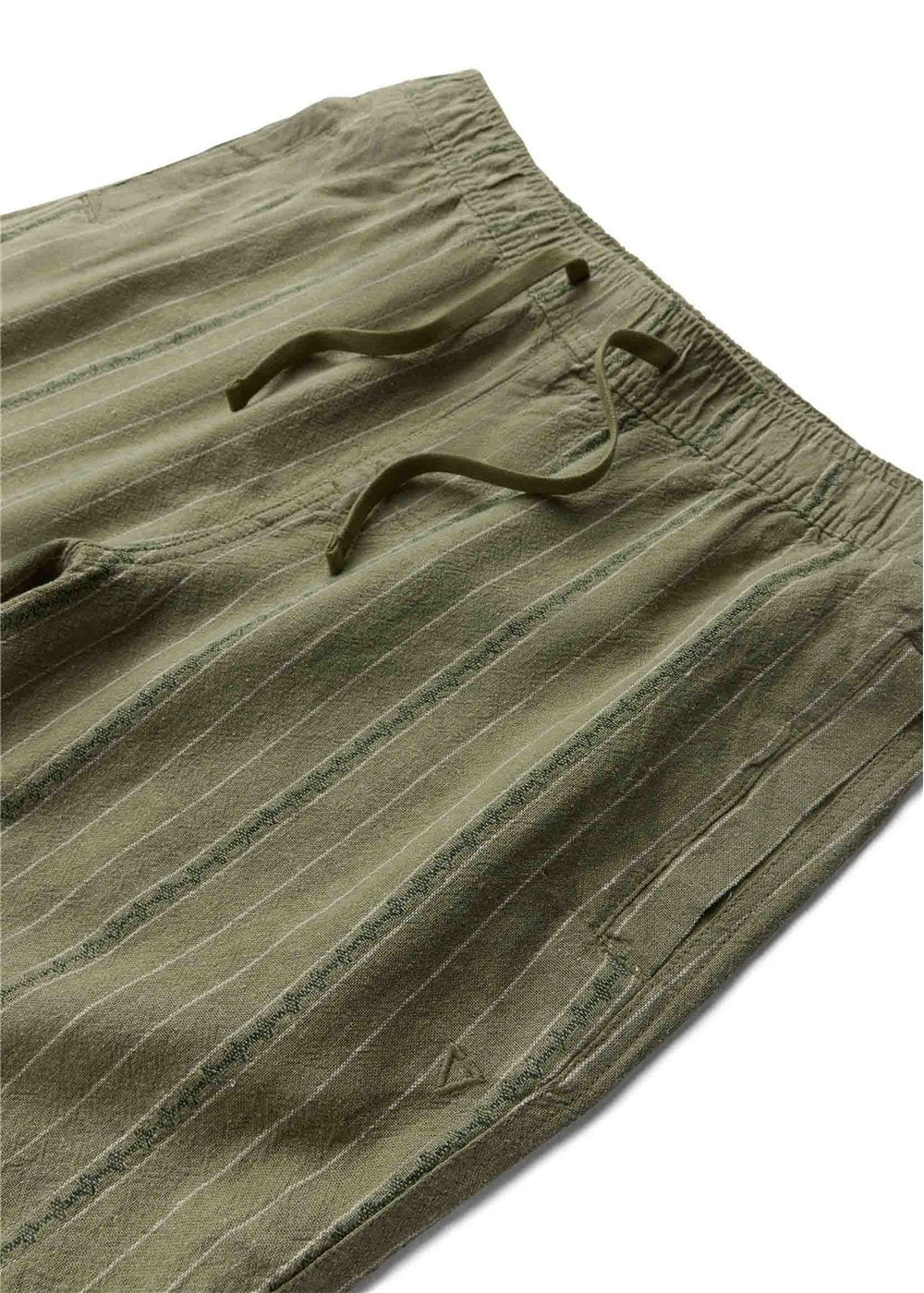 Vissla Grad Stripe 17" Elastic Linen Walkshort in Sage, view 4