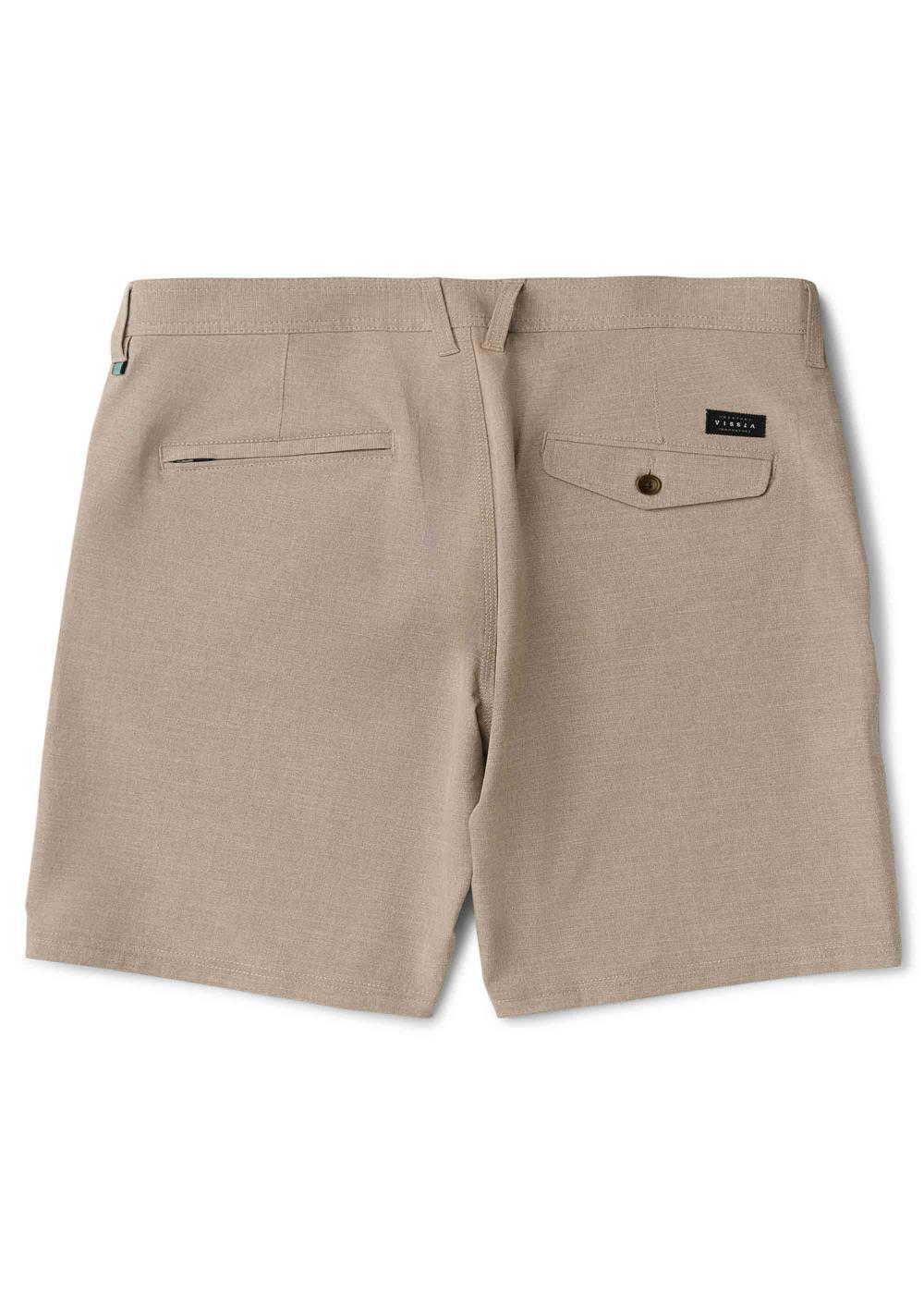 Vissla Fin Box Hybrid 19.5" Walkshort in Dark Khaki, view 2