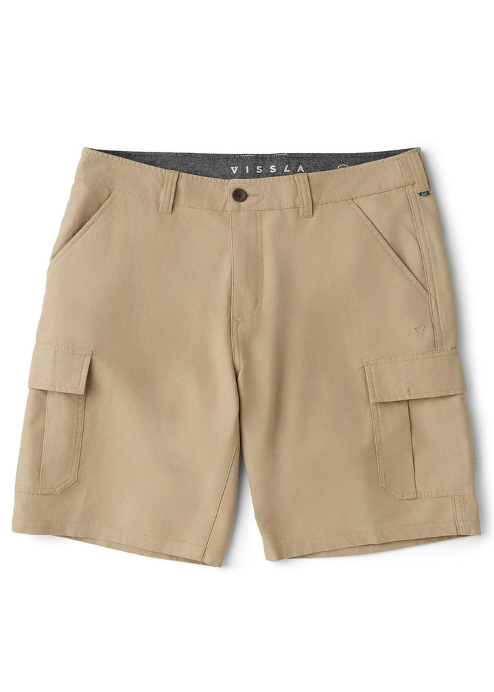 Vissla County Cargo Twill 21" Walkshort in Light Khaki