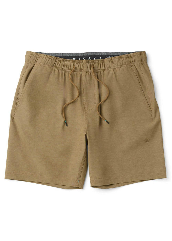 Vissla No See Ums Hybrid Eco 18" Elastic Walkshort in Dark Khaki