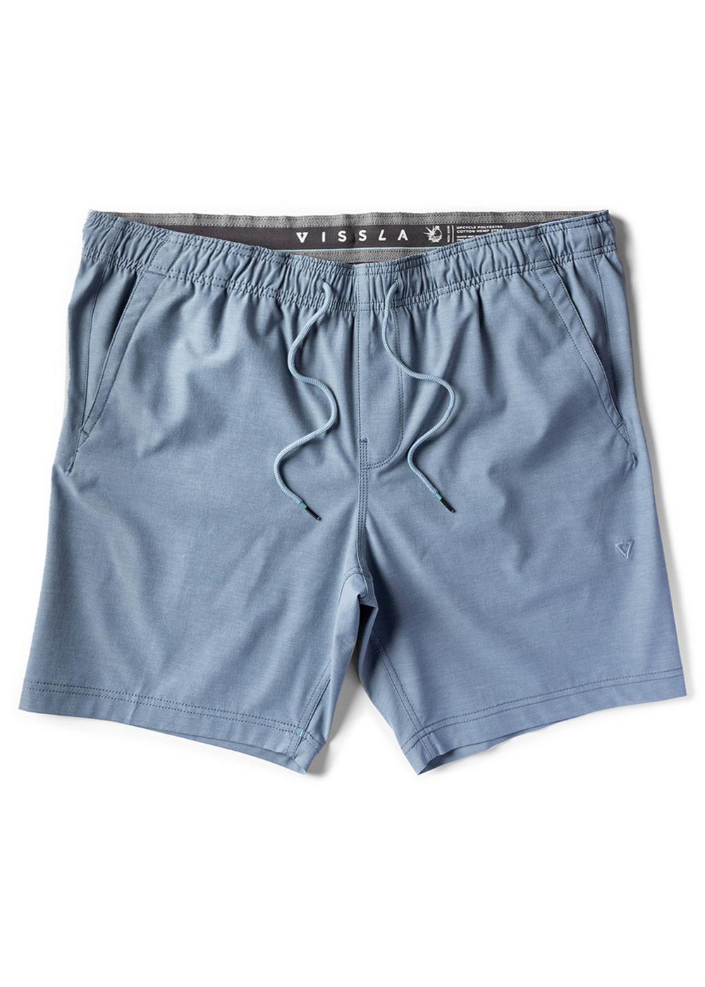 Vissla No See Ums Hybrid Eco 18" Elastic Walkshort in Slate