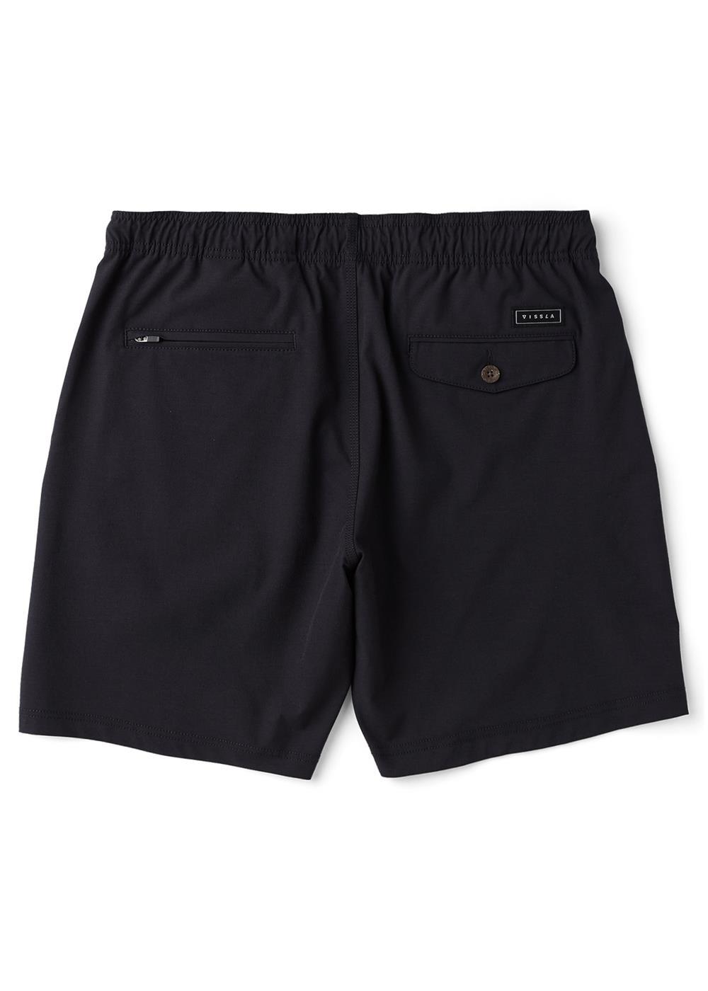 Vissla No See Ums Hybrid Eco 18" Elastic Walkshort in Black, view 2