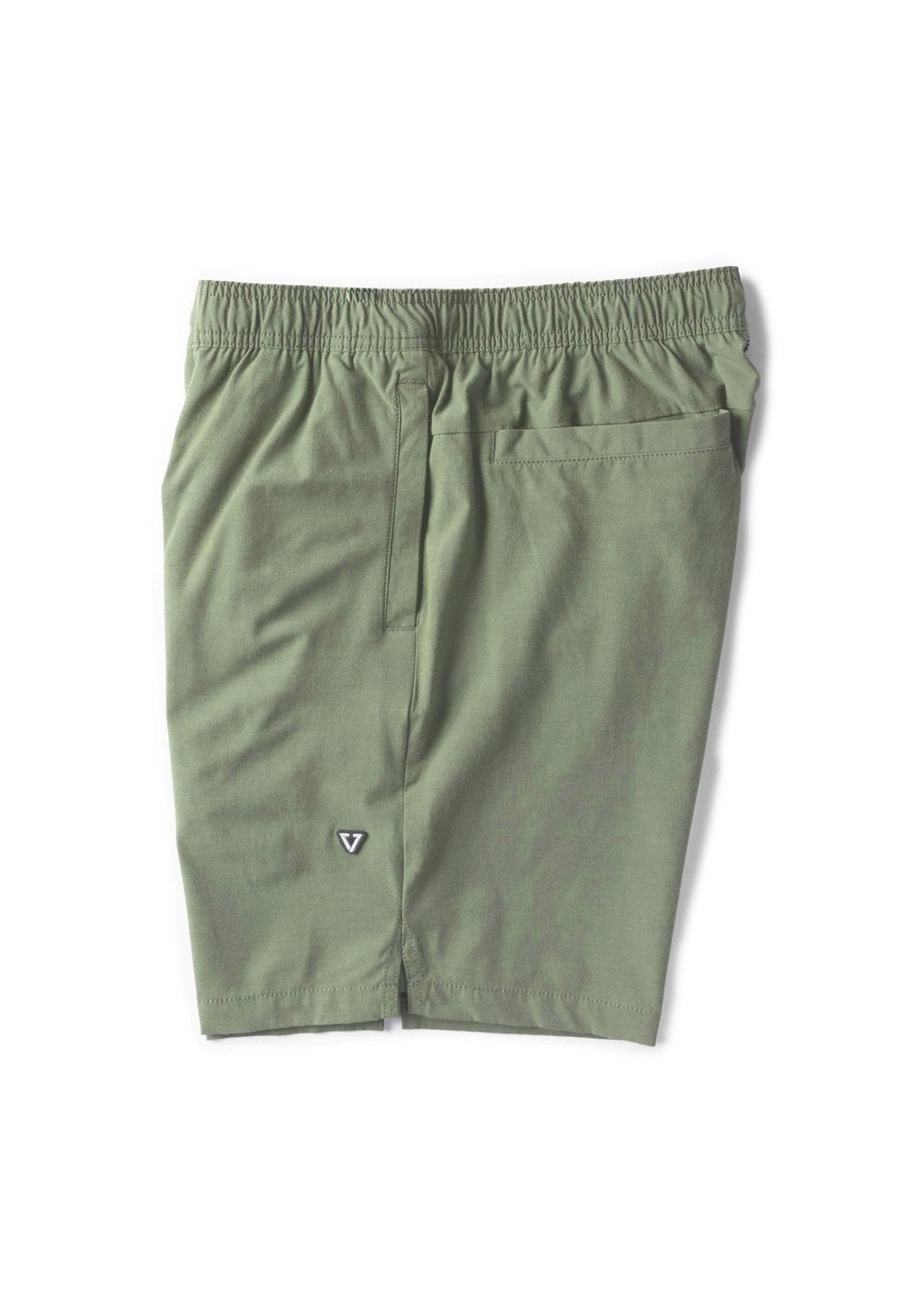 Vissla Alto 18" Performance Elastic Walkshort in Surplus, view 3