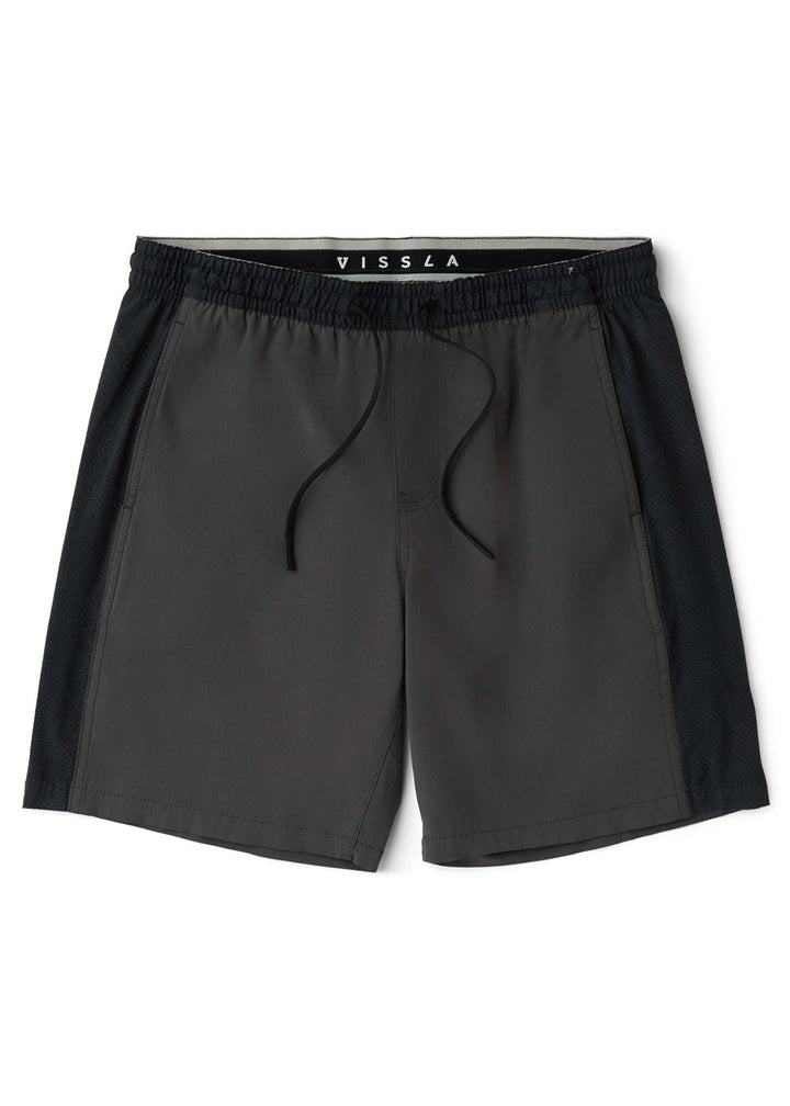 Vissla Full Court 19" Performance Elastic Walkshort in Dark Grey