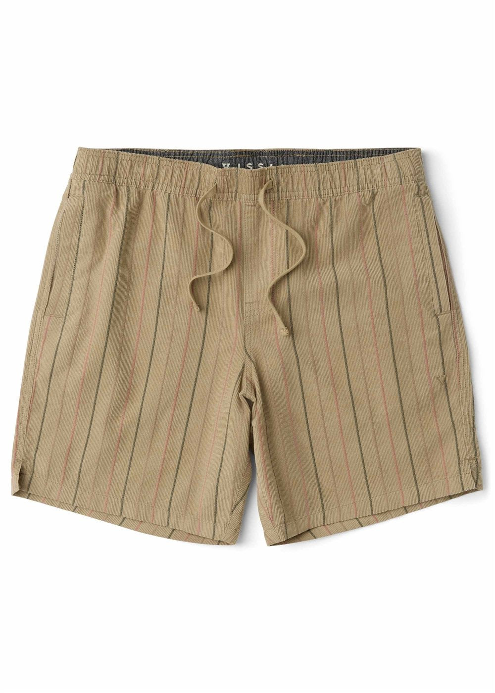 Vissla Rails Cord Eco 18" Elastic Walkshort in Light Khaki