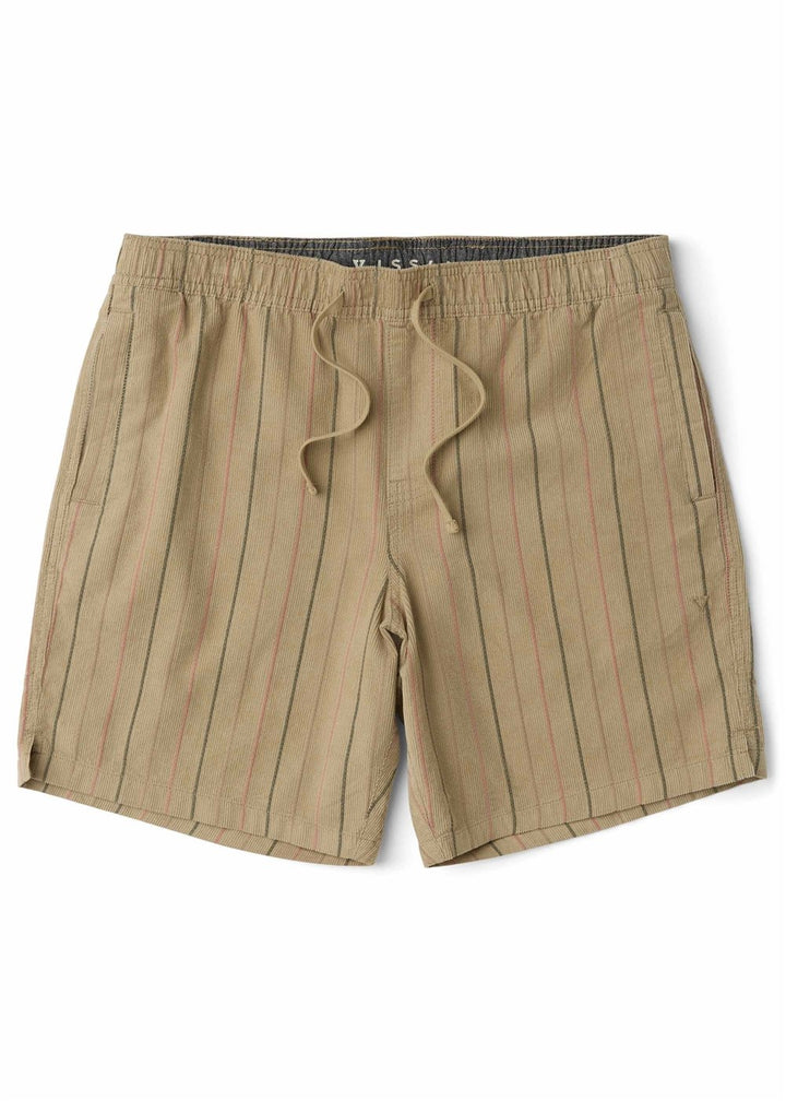 Vissla Rails Cord Eco 18" Elastic Walkshort in Light Khaki