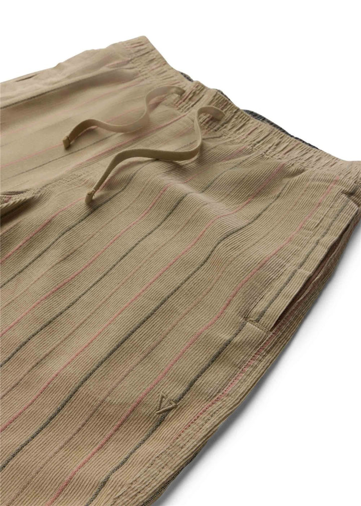 Vissla Rails Cord Eco 18" Elastic Walkshort in Light Khaki, view 4
