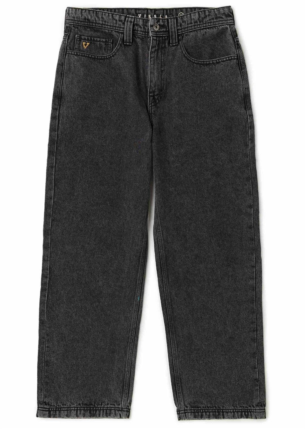 Vissla Big Timer Baggy 5 Pkt Jean 19.5" in Washed Black