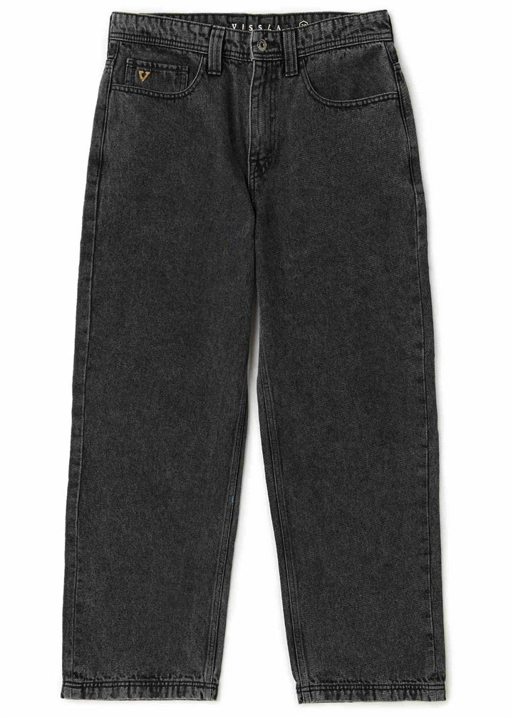 Vissla Big Timer Baggy 5 Pkt Jean 19.5" in Washed Black