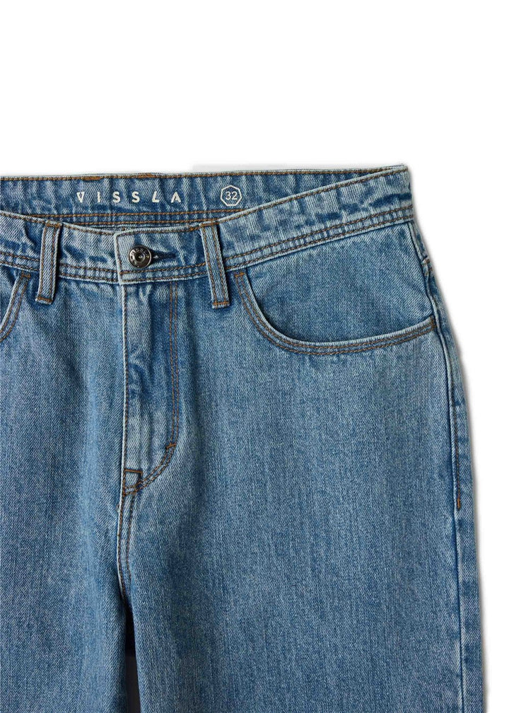 Vissla Big Timer Baggy 5 Pkt Jean 19.5" in 7 Year Wash, view 8
