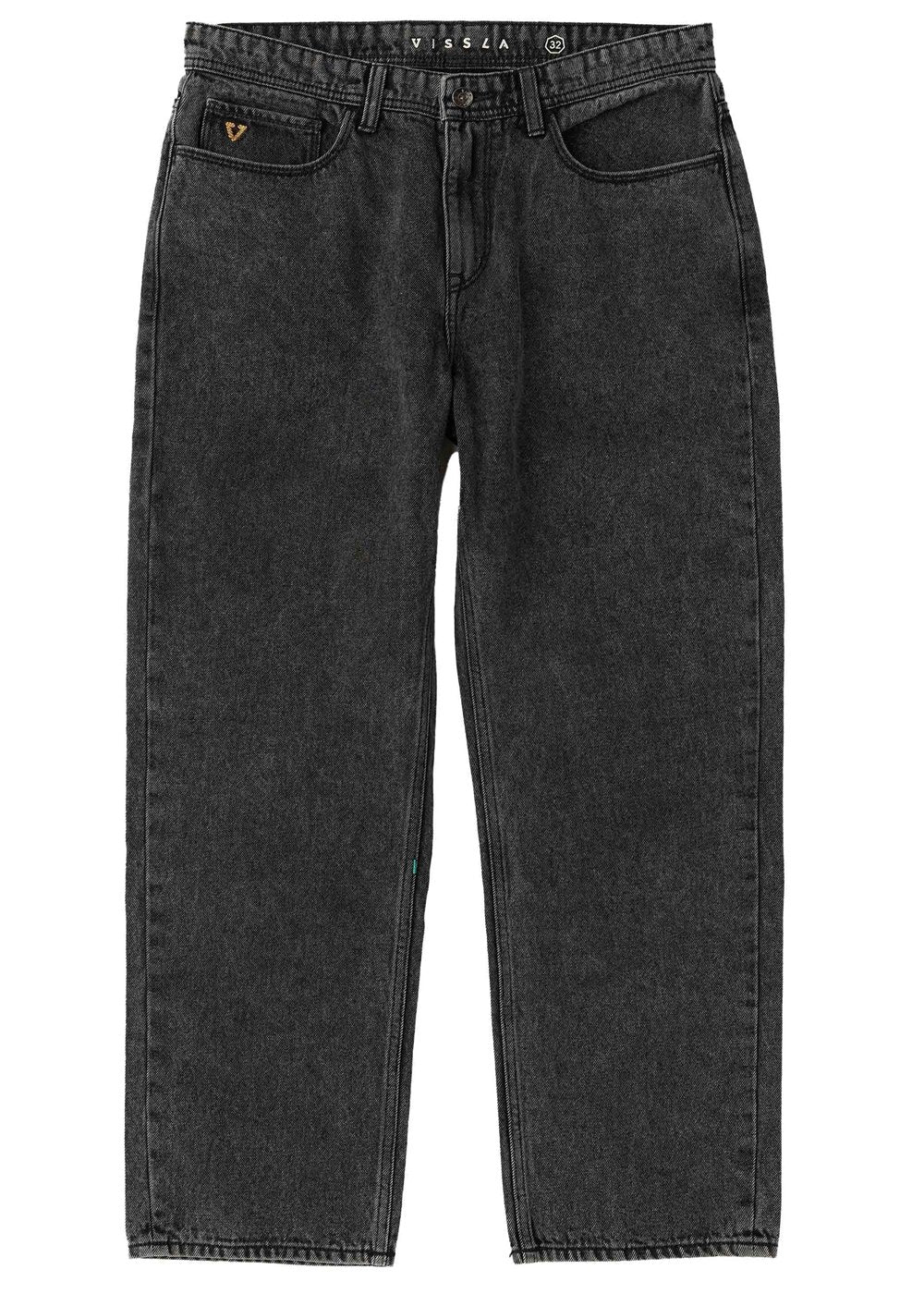 Vissla Let Loose 5 Pkt Jean 17" in Washed Black