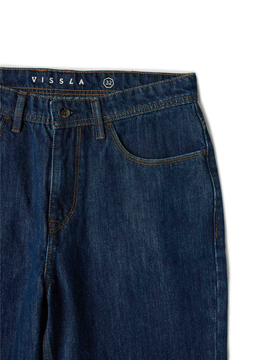 Vissla Let Loose 5 Pkt Jean 17" in Ocean Rinse Wash, view 5