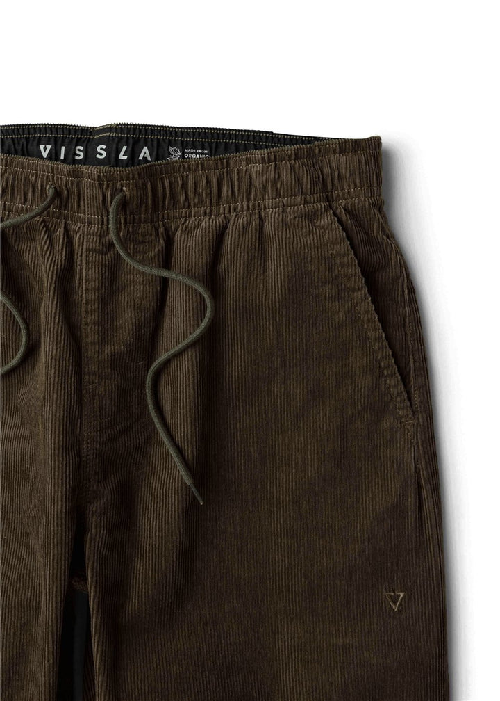 Vissla No See Ums Cord Eco Elastic Pant in Dark Earth, view 3