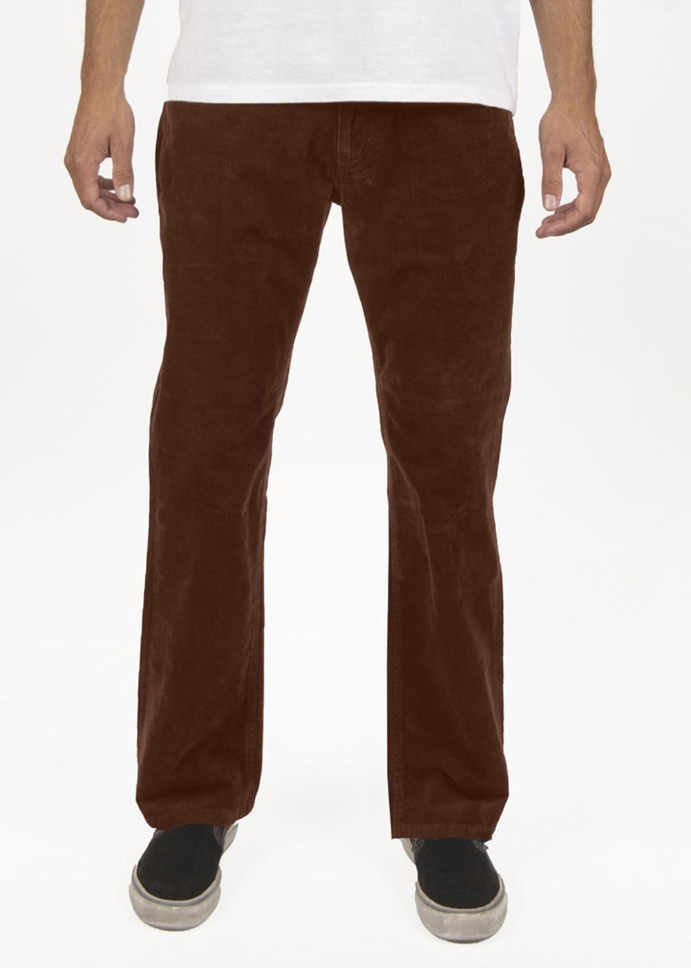 Vissla Border C Cord 5 Pkt Pant in Dark Earth, view 3