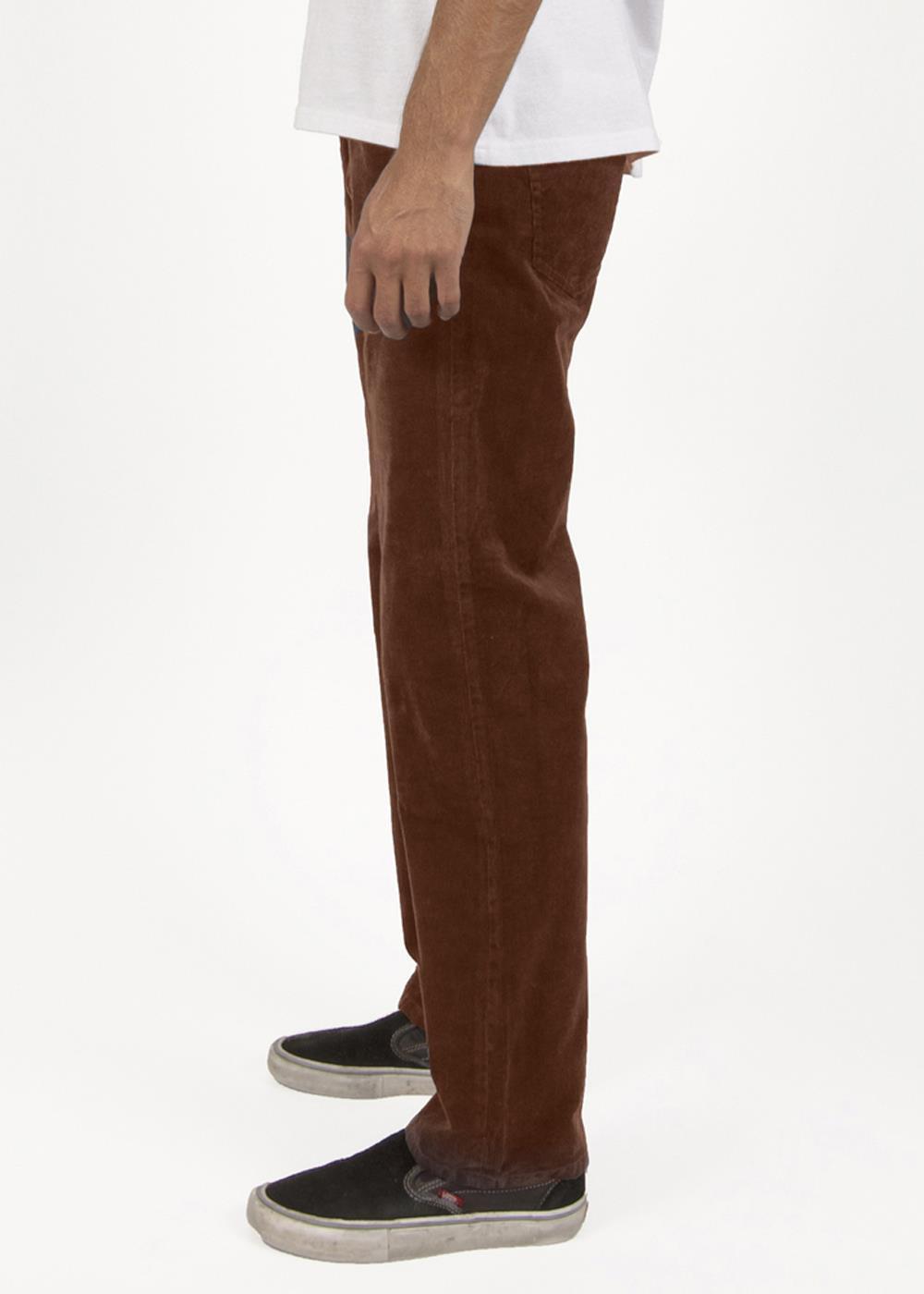 Vissla Border C Cord 5 Pkt Pant in Dark Earth, view 4