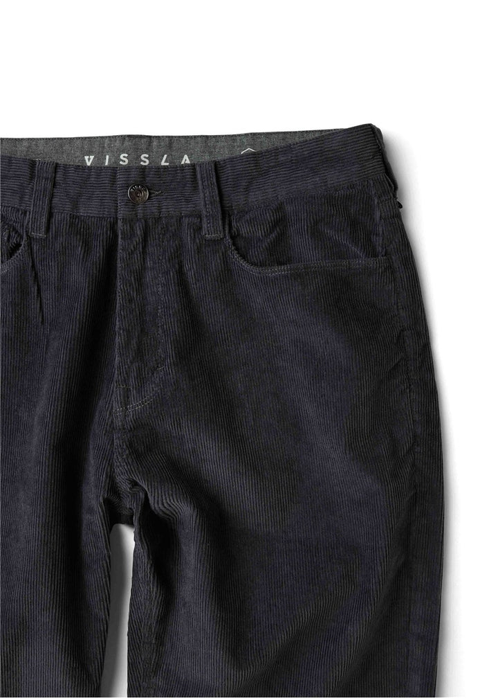 Vissla Border C Cord 5 Pkt Pant in Graphite, view 7