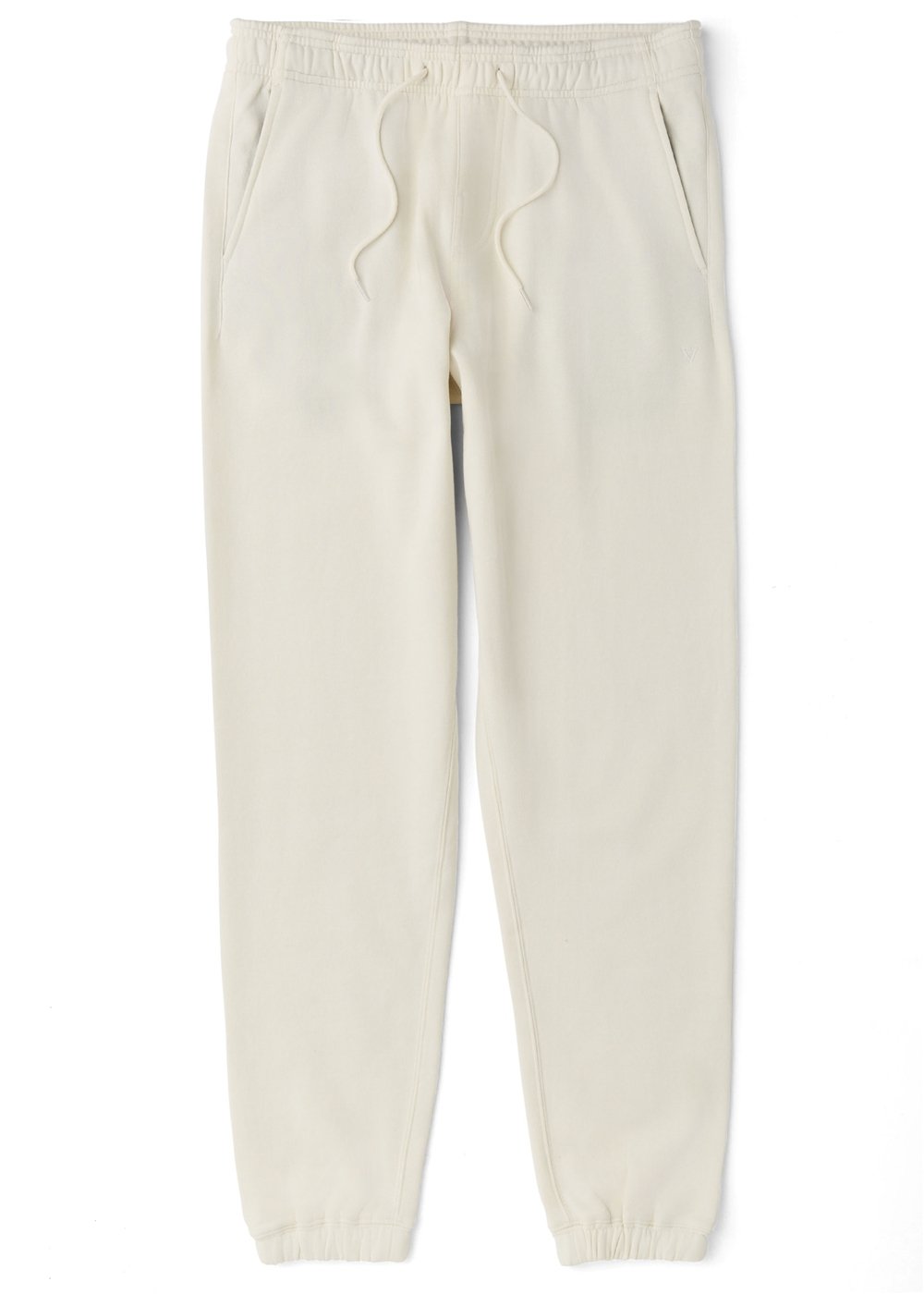 Vissla Solid Sets Eco Elastic Sweatpant in Vintage White