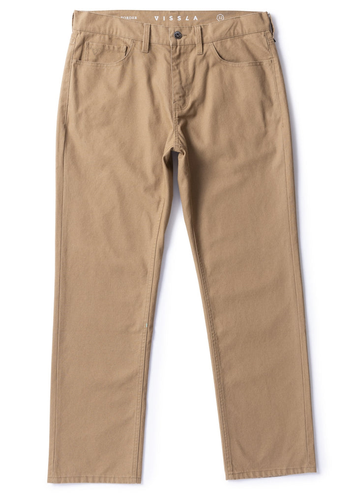 Vissla Border Canvas 5 Pkt Pant in Kangaroo