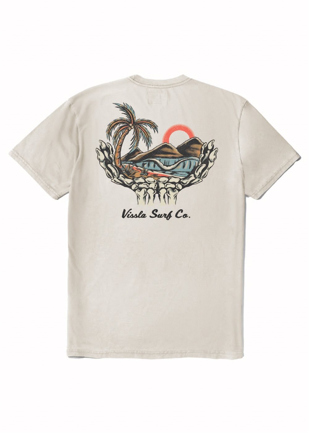 Vissla Boneyards Cosmic Wash Tee in Dune