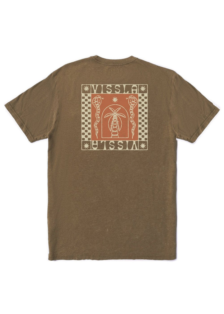 Vissla Serpents Cosmic Wash Tee in Chocolate