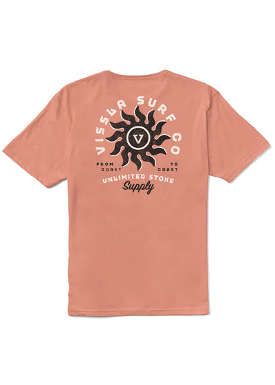 Spins Organic Tee, Papaya