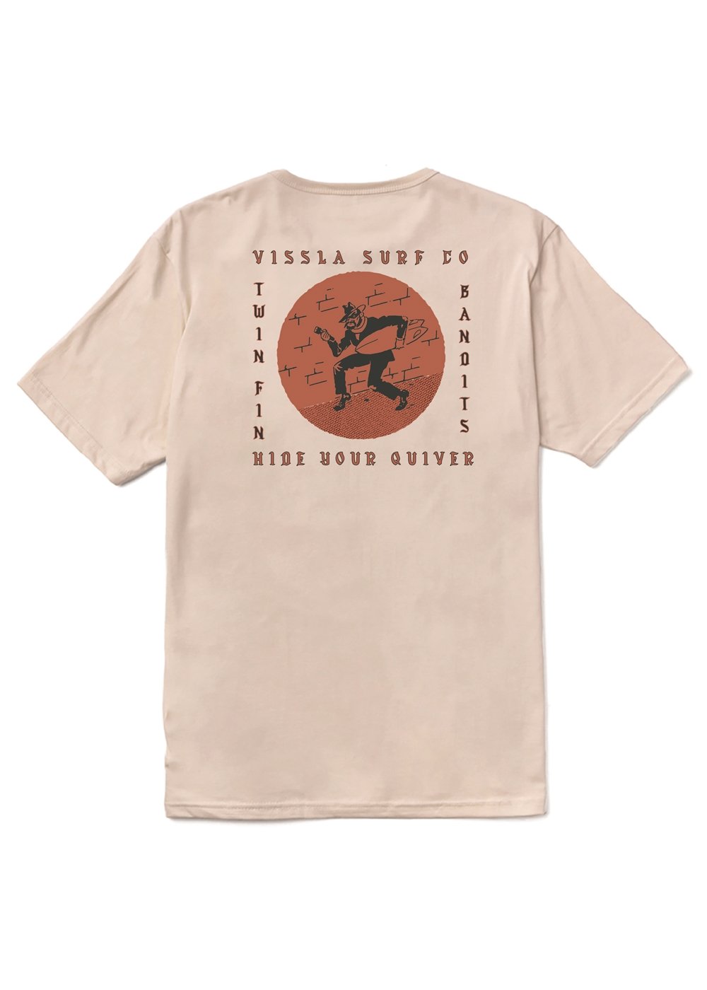 Vissla Bandit Organic Tee in Bone