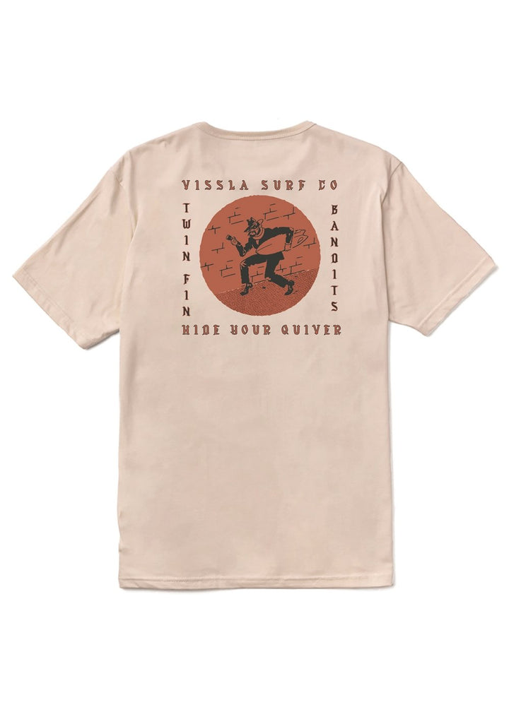 Vissla Bandit Organic Tee in Bone