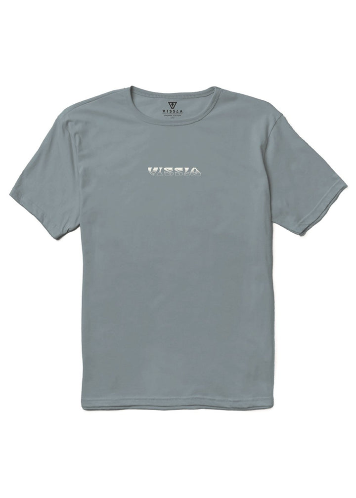 Vissla Breakers Organic Tee in Blue Haze, view 2