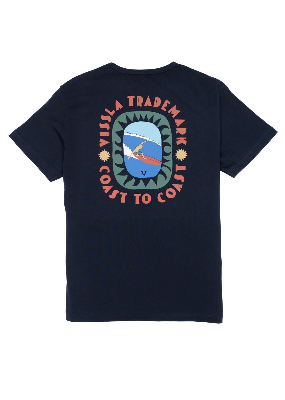 Vissla Coast To Coast Eco Tee in Phantom