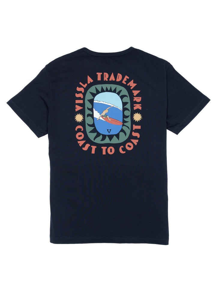 Vissla Coast To Coast Eco Tee in Phantom