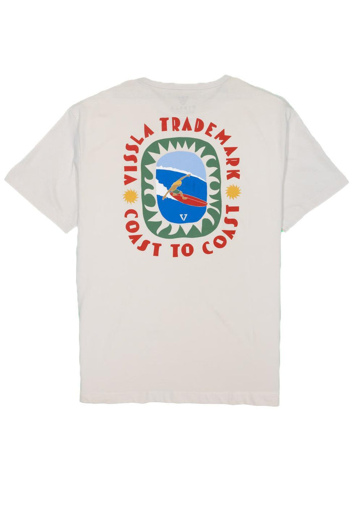 Vissla Coast To Coast Eco Tee in Bone