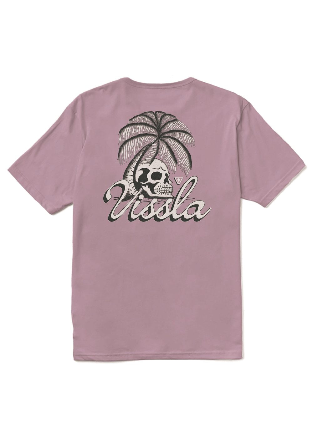 Vissla Skull Isle Organic Tee in Plum
