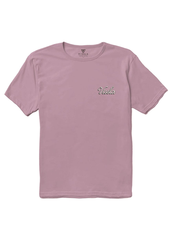 Vissla Skull Isle Organic Tee in Plum, view 2