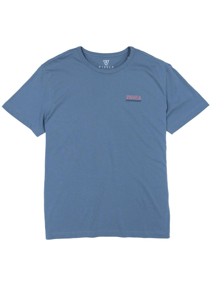 Vissla Solar Vibrations Eco Tee in Faded Denim, view 2