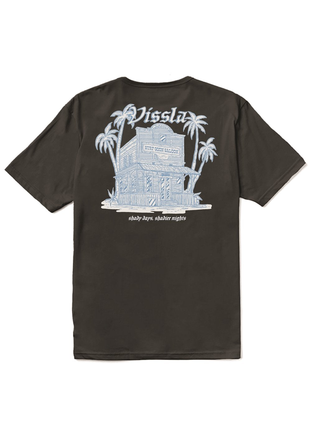 Vissla Surf Goon Saloon Organic Tee in Phantom
